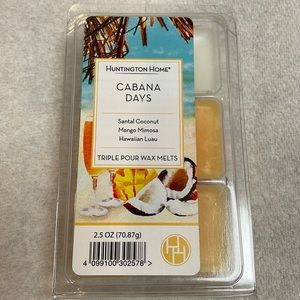 Huntington Home “Cabana Days” Triple Pour Wax Melts. 3 Scents in 1 pkg N…